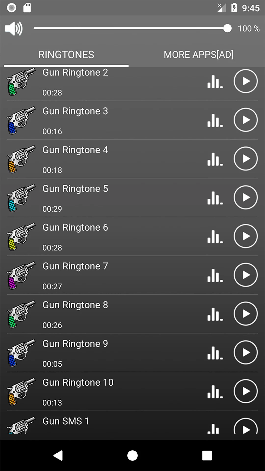Gun Sounds Ringtones Wallpaper screenshot