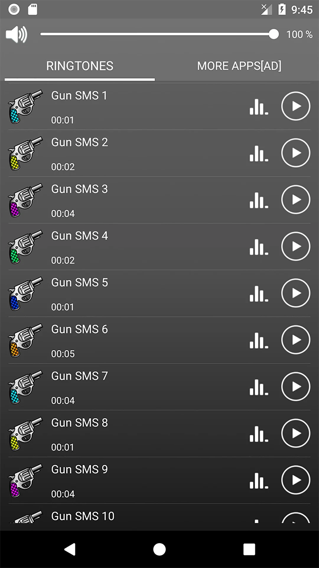 Gun Sounds Ringtones Wallpaper screenshot